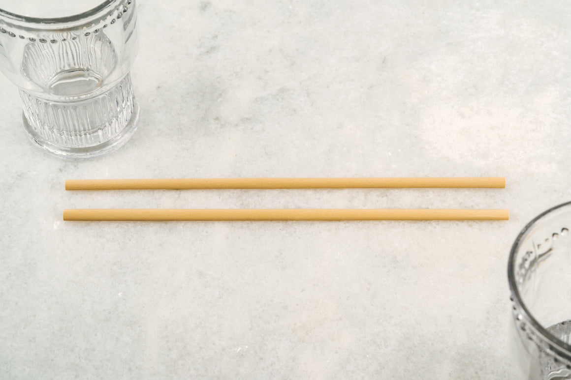 6mm Regular Bamboo Straw - PACK (250 pcs, Unwrapped)