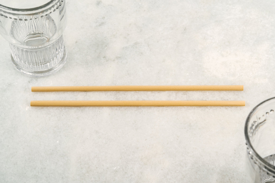 6mm Regular Cropmade Bamboo Fiber Straw - CASE (5,000 pcs, Unwrapped)